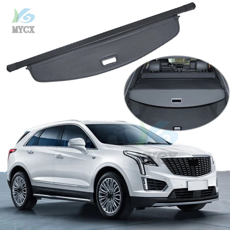 

Car Interior Rear Trunk Cargo Luggage Cover Security Shade Shield Curtain Retractable Cargo Cover For cadillac XT5 2017 - 2021