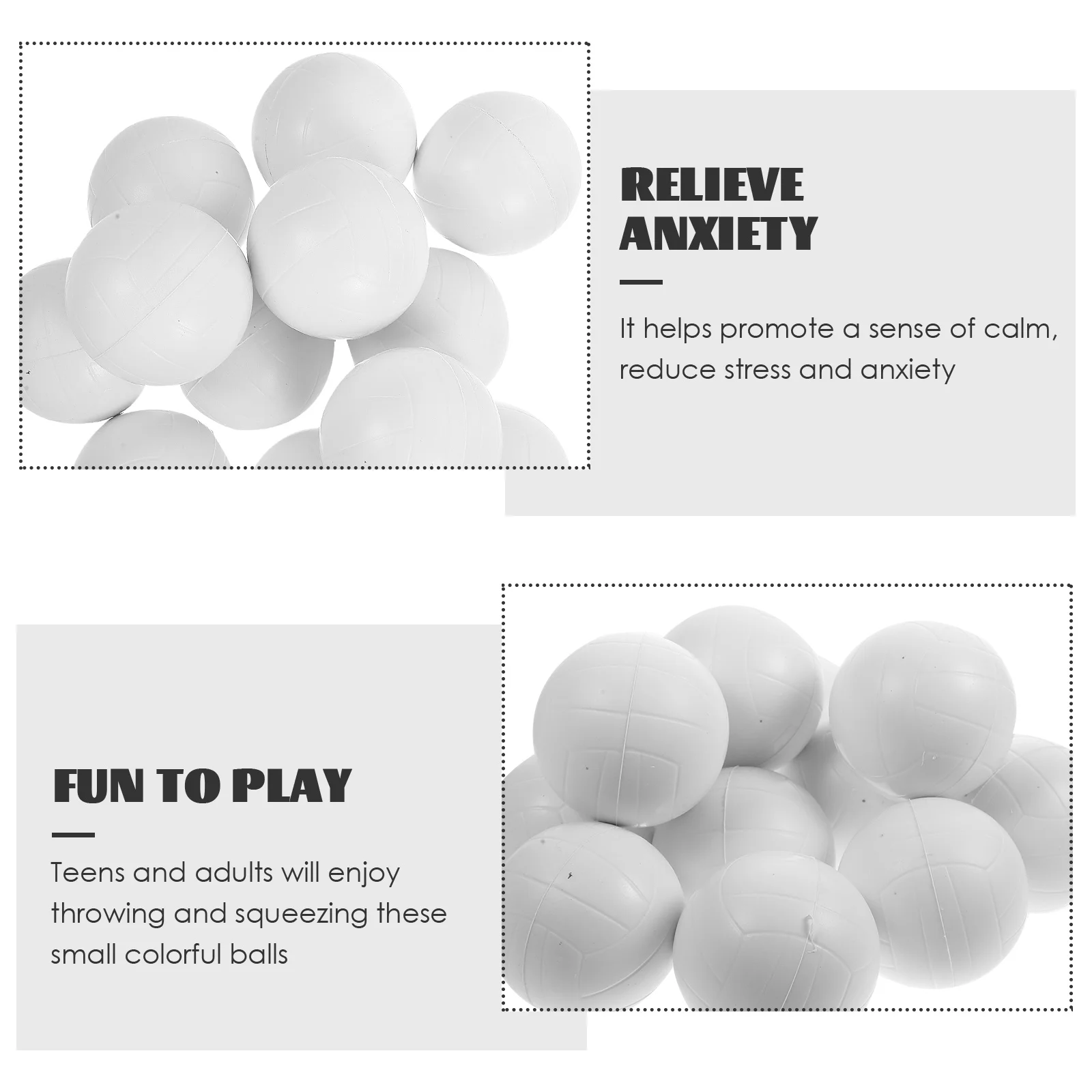 12 قطعة الكرة الطائرة الطرف الديكور الإجهاد بولي Foam رغوة بيضاء صغيرة الكرة الطائرة لعبة لتخفيف الضغط هدية عيد ميلاد الحسية والضغط