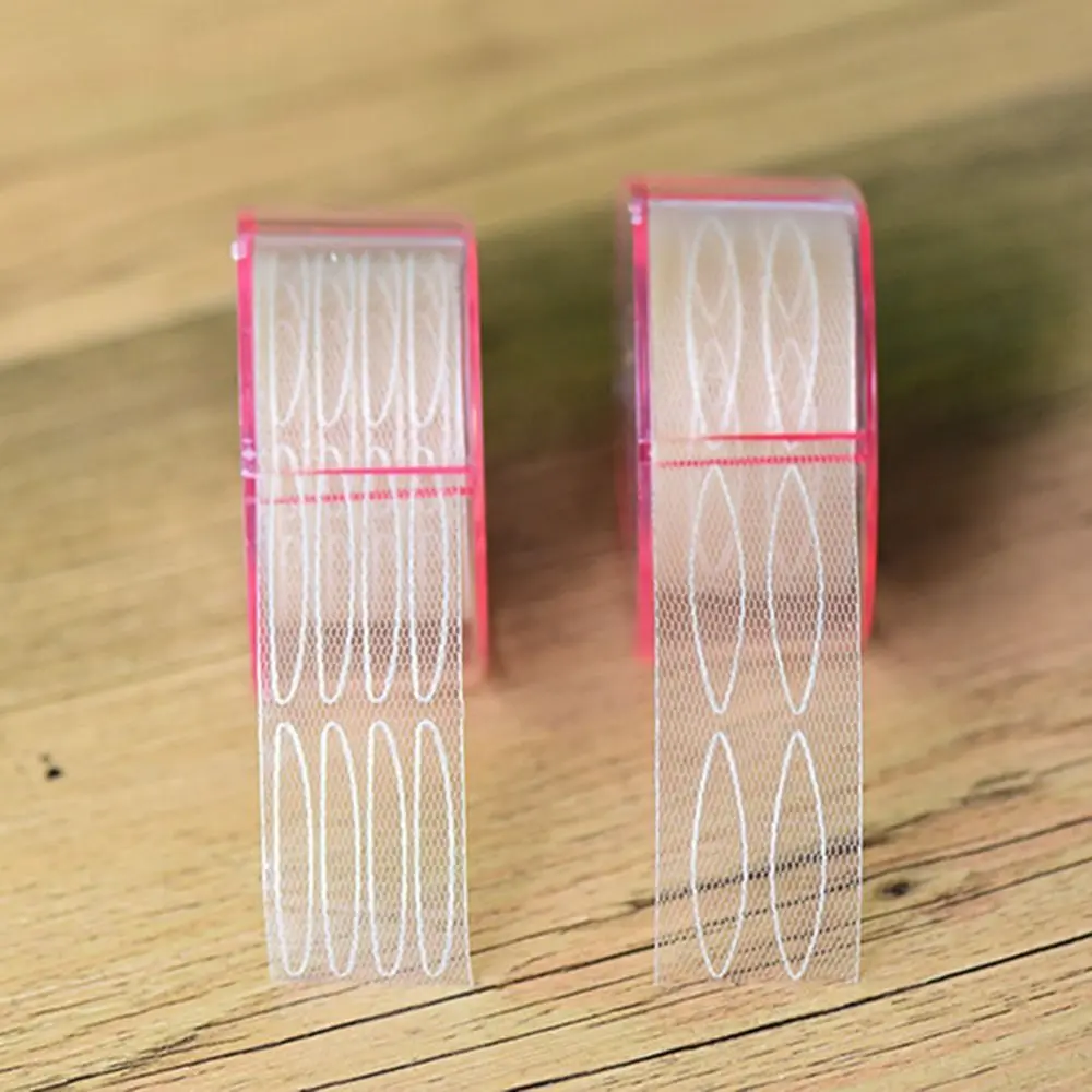 Pâte de dentelle imperméable avec outil auxiliaire, rouleau de bande de beauté pour paupières, bande Double paupière, autocollants pour les yeux en maille, autocollant pour paupières en dentelle