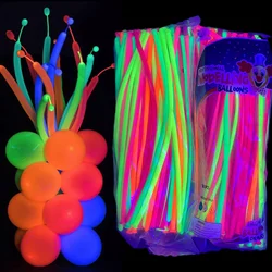 Glow in the Dark Party Decorations 30pcs UV Black Light Reactive Balloons Neon Party Supplies for Events Night Birthday Decor