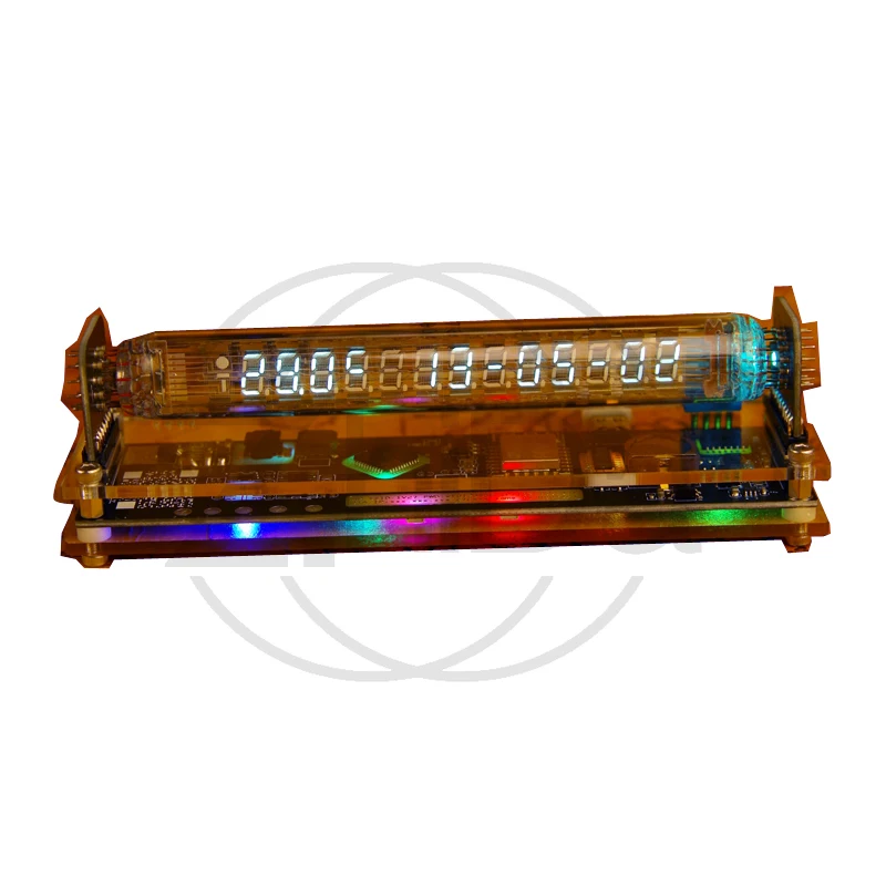 

Russian glow fluorescent tube iv27 clock iv18 cyberpunk retro tech table with esports desktop VFD