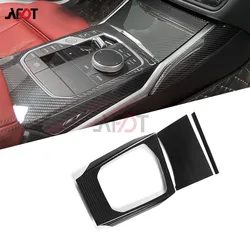 LHD/RHD Carbon Fiber Center Console Gear Shift Panel Cover Trim For BMW 2 3 4 Series G20 G22 G42 330i 325i 430i M3 G80 M4 G82