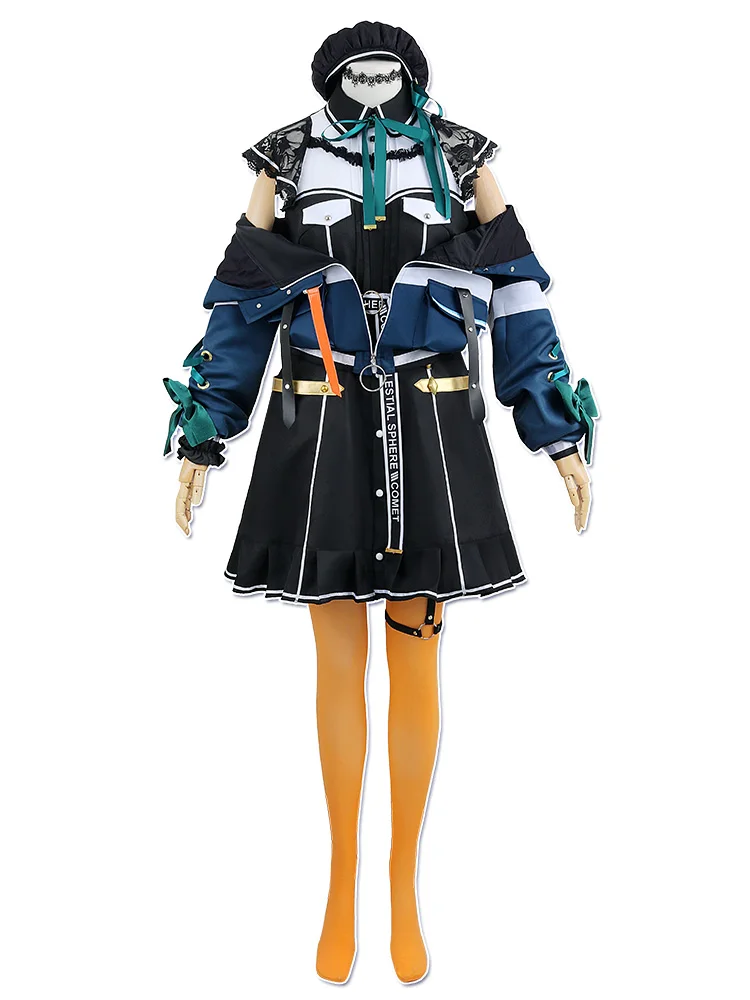 EIME VTuber Hoshimachi Suisei-disfraces de Cosplay para mujer, bonito vestido, abrigo, traje, uniformes de Carnaval de Halloween, hecho a medida