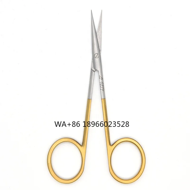 

Gold Handle Surgical Instruments German Quality Stainless Steel Mayo Supercut Metzenbaum Scissors Straight