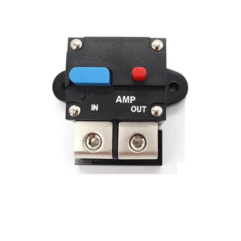 50A 60A 80A 100A 150A 200A 250A 300A Resettable Circuit Breaker 12V-48V Self Recovery Manual Reset Button for Car Audio