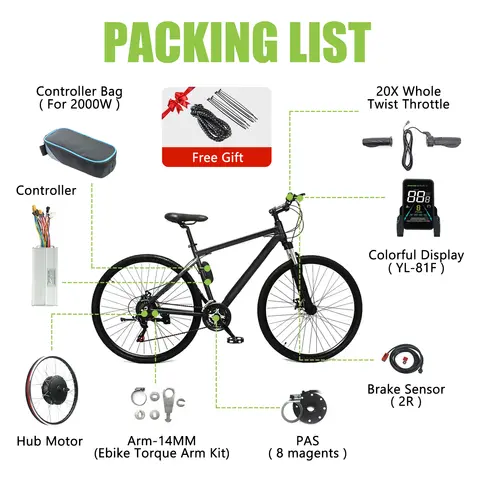 6 best sales 2000w electric bike kit - №5