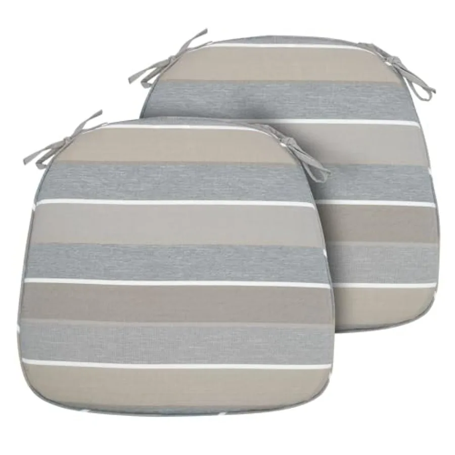 

17"x16"x" Outdoor Chair Cushions, Water Resistant Patio Chair Pads with Ties, Seat Cushions for Home Garden Furniture Decoratio