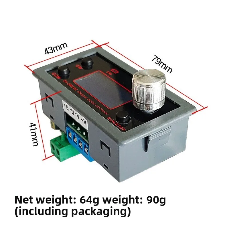 Vorwärts- und Rückwärtsmodul für Schrittmotoren, Digitalanzeige, SMC02-Antrieb, integrierte Steuerplatine, Impuls-/Geschwindigkeitsregelungsmodul
