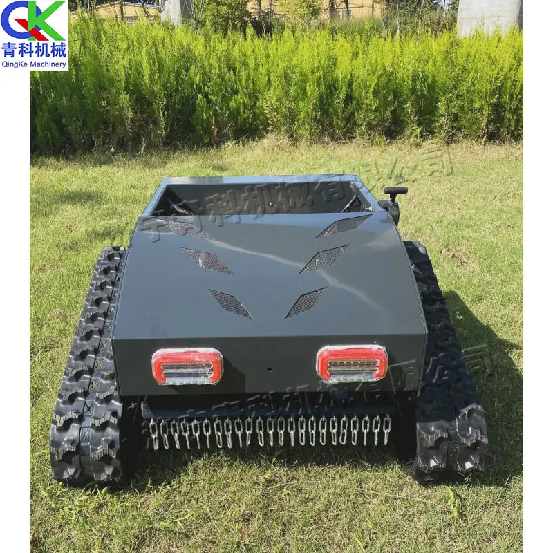 900mm Width Agricultural Cordless Automatic Lawn Mower Orchard Hillside Wireless Control Mower Remote Control Grass Cutter