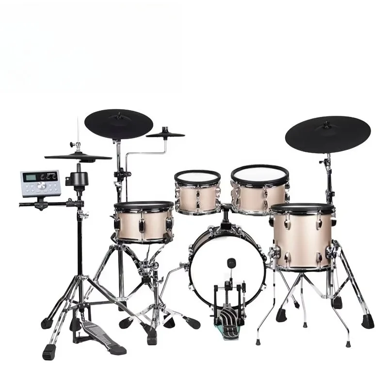 Professional electronic drum set, French DREAM sound source, double trigger cymbal stop system 525 percussion sounds