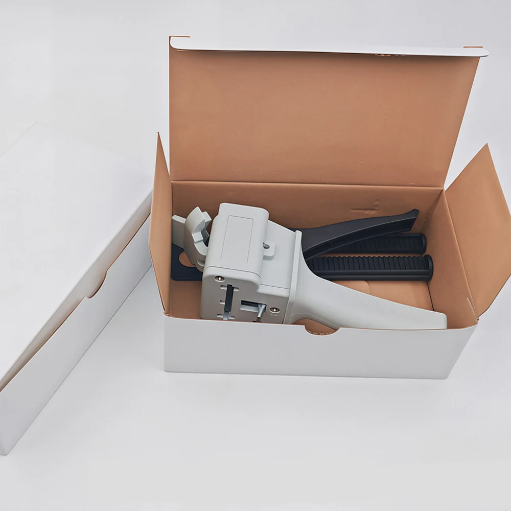 Epoxy AB Glue Gun Manual Dual Cartridge, Mixing Caulk Gun for Rock Slab Bonding, Two Component Adhesive Sealant Applicator