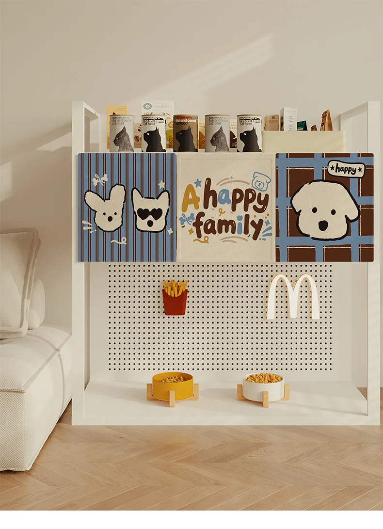 VIKAMA Pet Cat Cafeteria Curtain Cat Litter Box, Ugly Curtain Cat Bed Decoration Short Curtain Velcro Door Curtain