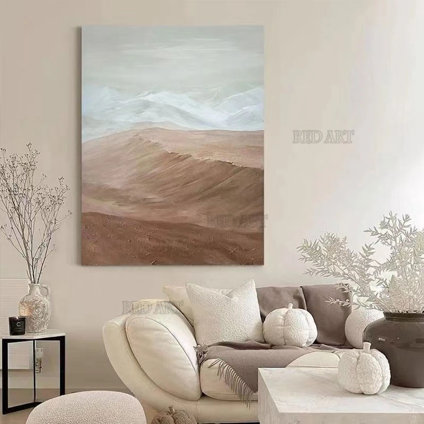 

Desert Scenery Oil Painting, Canvas Picture, Abstract Murals, Wall Art, Unframed Crafts, Showpieces Artwork, Home Entrance Decor