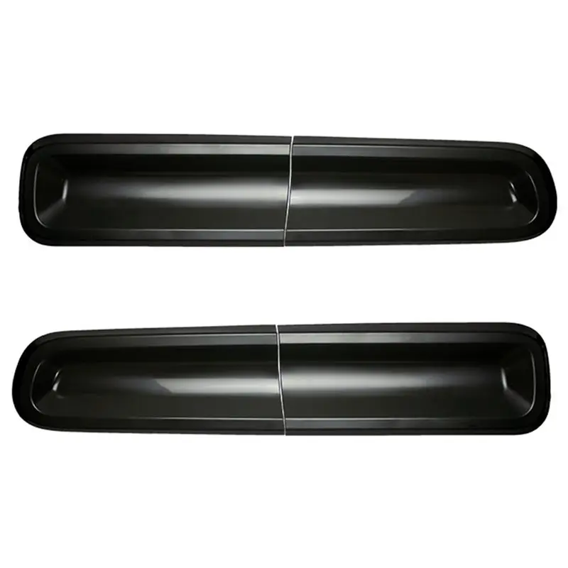 A22F-4Pcs Tail Light Covers Taillight Guard Trim Cover Smoked Black For Dodge Challenger 2015-2024