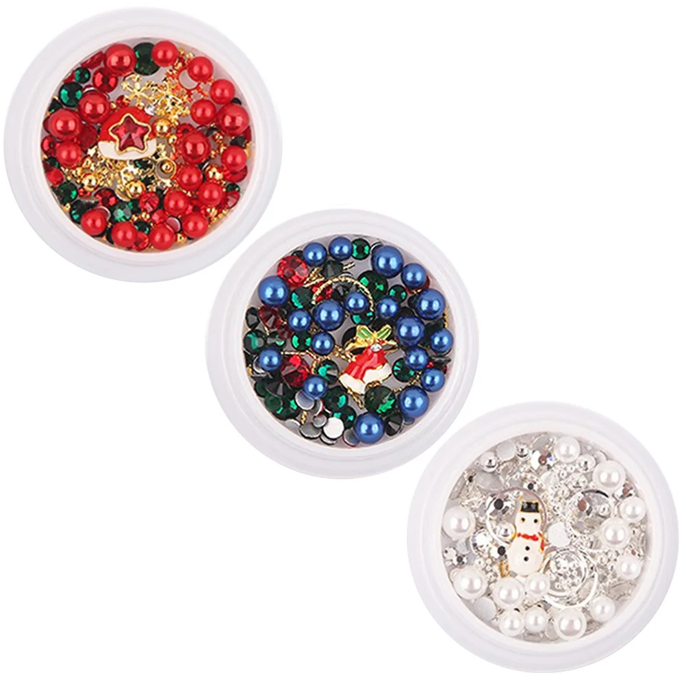 

Snowflake Nail Art Decorations Christmas Metal Patches For Manicure Diy Home Salon Alloy Glitter Stickers Nail Accessories