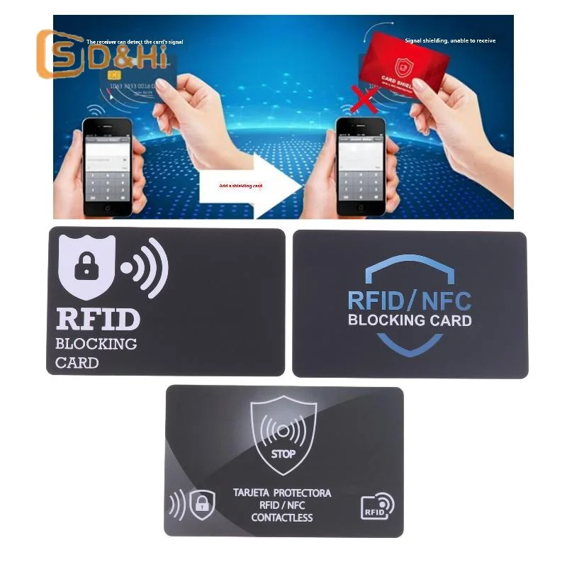 1/5Pcs NFC Signal Blocking ID ATM Guard Cardholder Sleeve RFID Blocking Card Security Debit Credit Card Protector Blocker