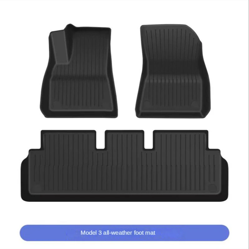 Tappetino s per Tesla Model 3/Y sinistra destra guida per tutte le stagioni rivestimenti per pavimenti impermeabili antiscivolo tappetino per auto