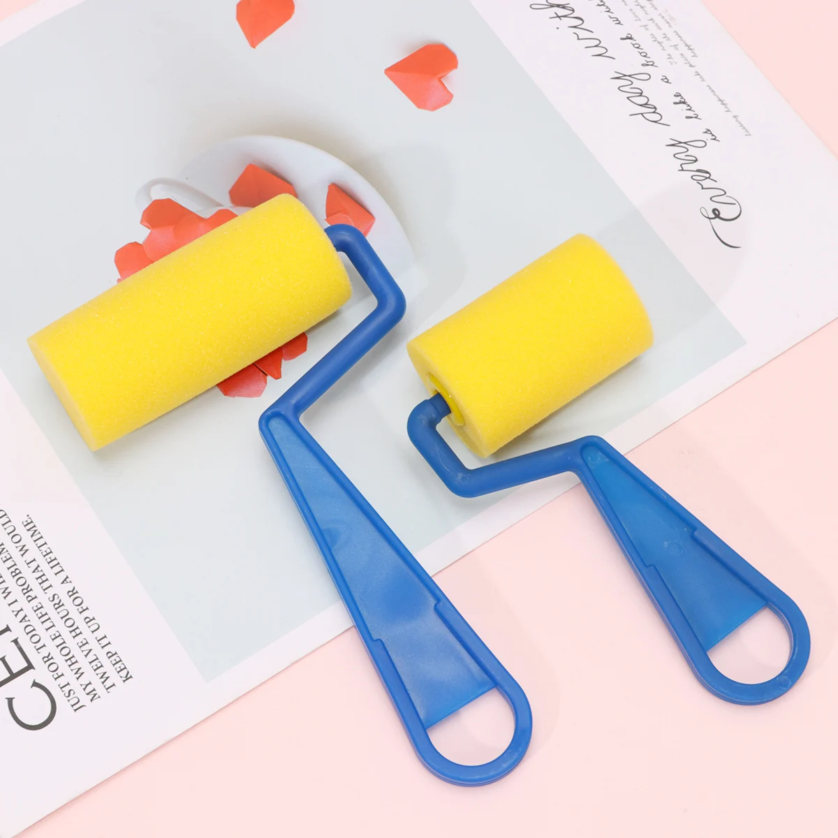 

2 Sets Painting Sponge Brush Sponge Brush Bulk Kids Painting Tools Classroom Supplies Reusable Safe Durable