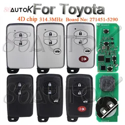 Car Remote Control Key for Toyota Prius C Prius V 4Runner Venza 2009-2018 HYQ14ACX 314.3MHz Board: 271451-5290 Smart Car Key