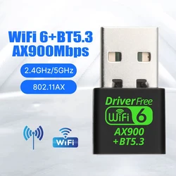 USBアダプター,wifi 6,Bluetooth,2in 1,デュアルバンド,2.4gおよび5ghz,wifiネットワーク,wlanワイヤレスレシーバー