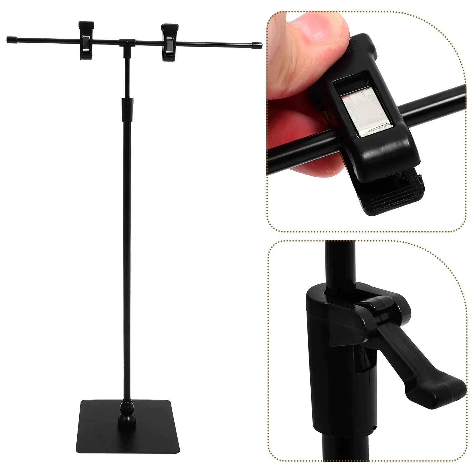 Poster Stand Banner Advertising Stands Table Holder Stainless Steel Desktop for Display Plastic