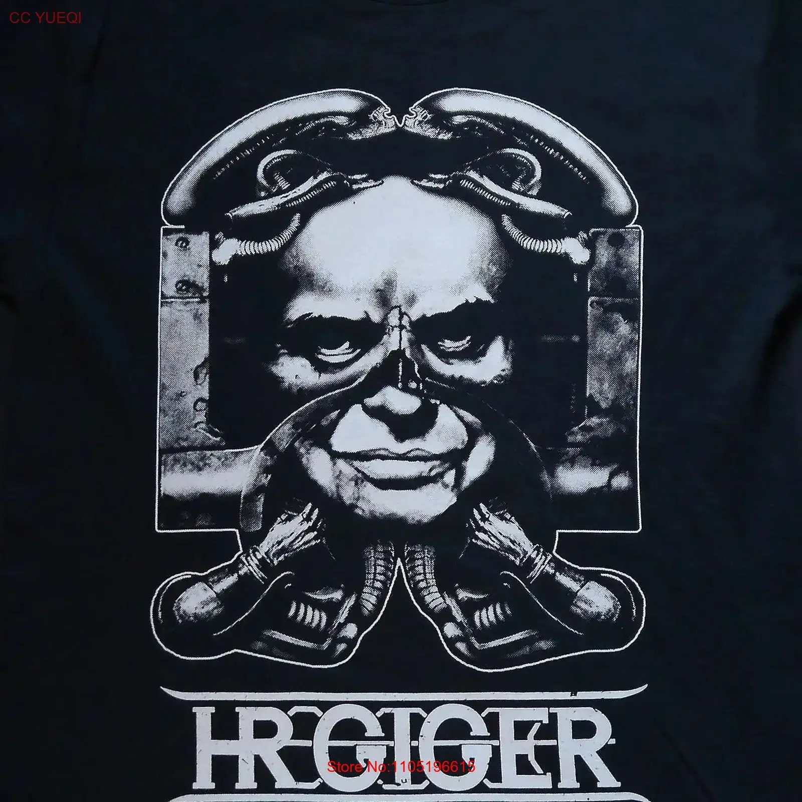 Hans Rudolf Giger H R 1940 2014 camiseta vintage lavada Cómoda ropa de diseñador Suave Unisex Elegante Versátil Ligeramente
