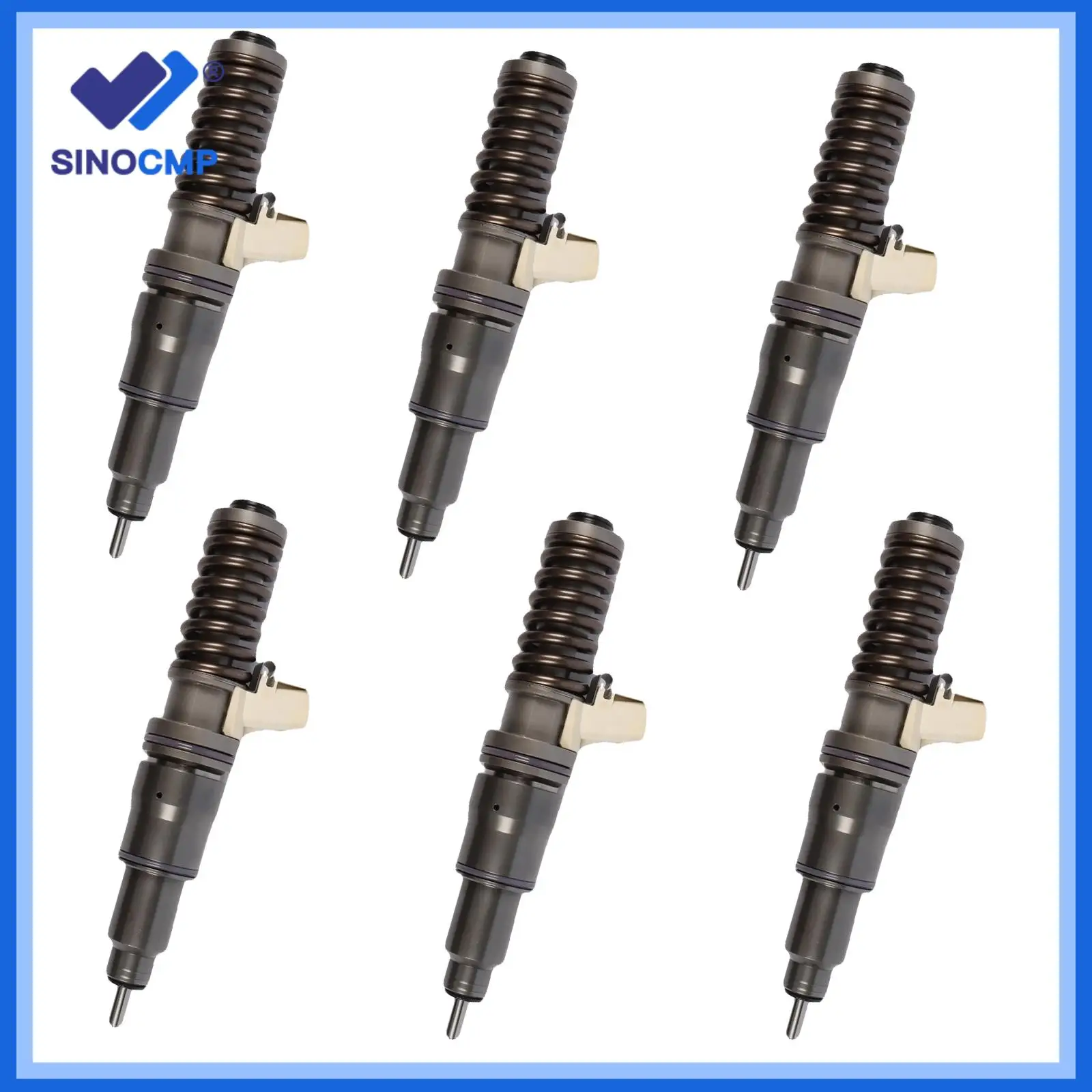 6pcs Fuel Injector BEBE4D16001 20972225 21340611 21389131 21371672 For Volvo Excavator D13 D13A MD13 EC380