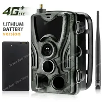 4G FTP SMTP MMS SMS Control 20MP Hunting Trail Camera HC801LTELI with Lithium Battery Wireless Wildlife Cameras 0.3S Trigger