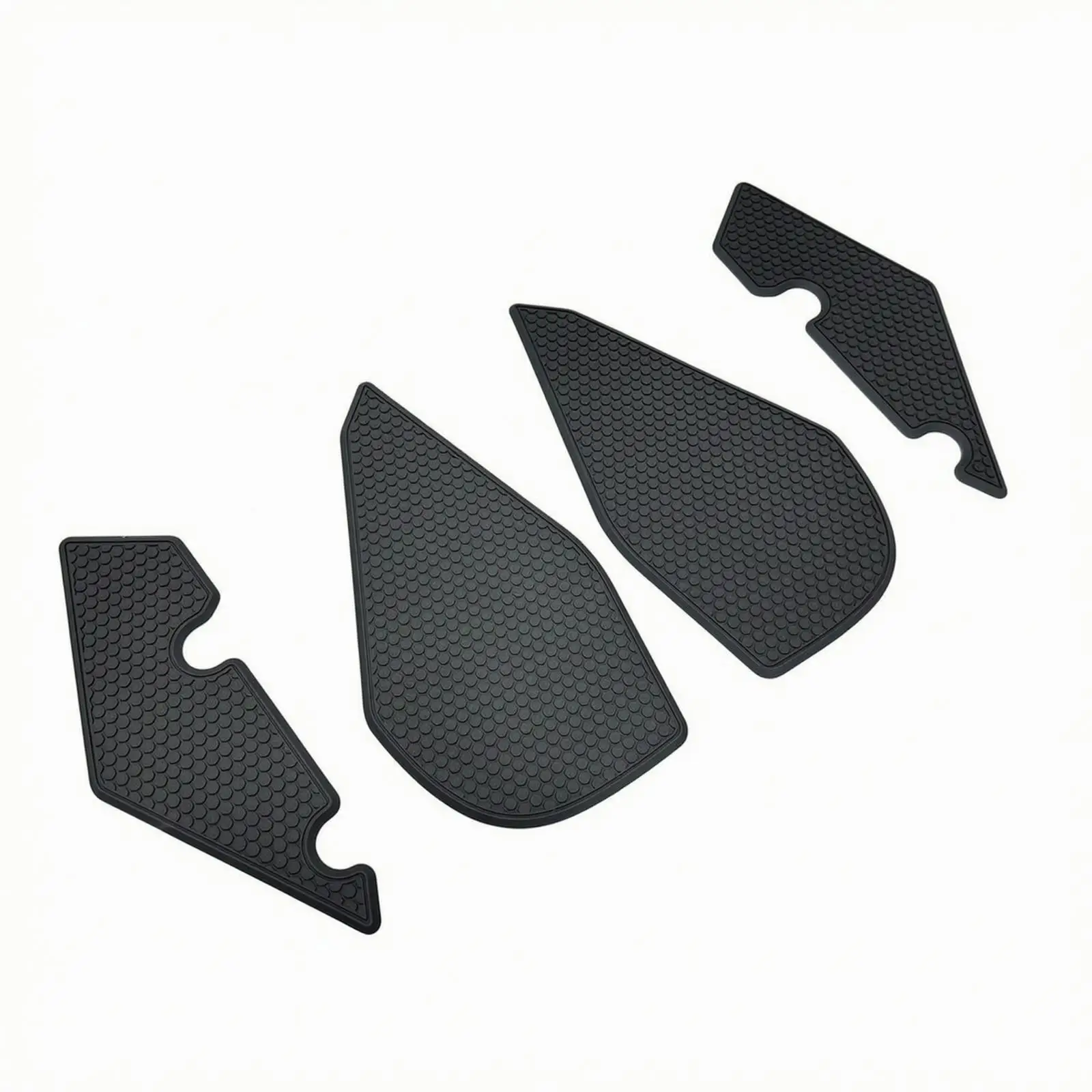 4 Pieces Petrol Tank Side Grip Pad Sleek Sticker Thick for Street Riding