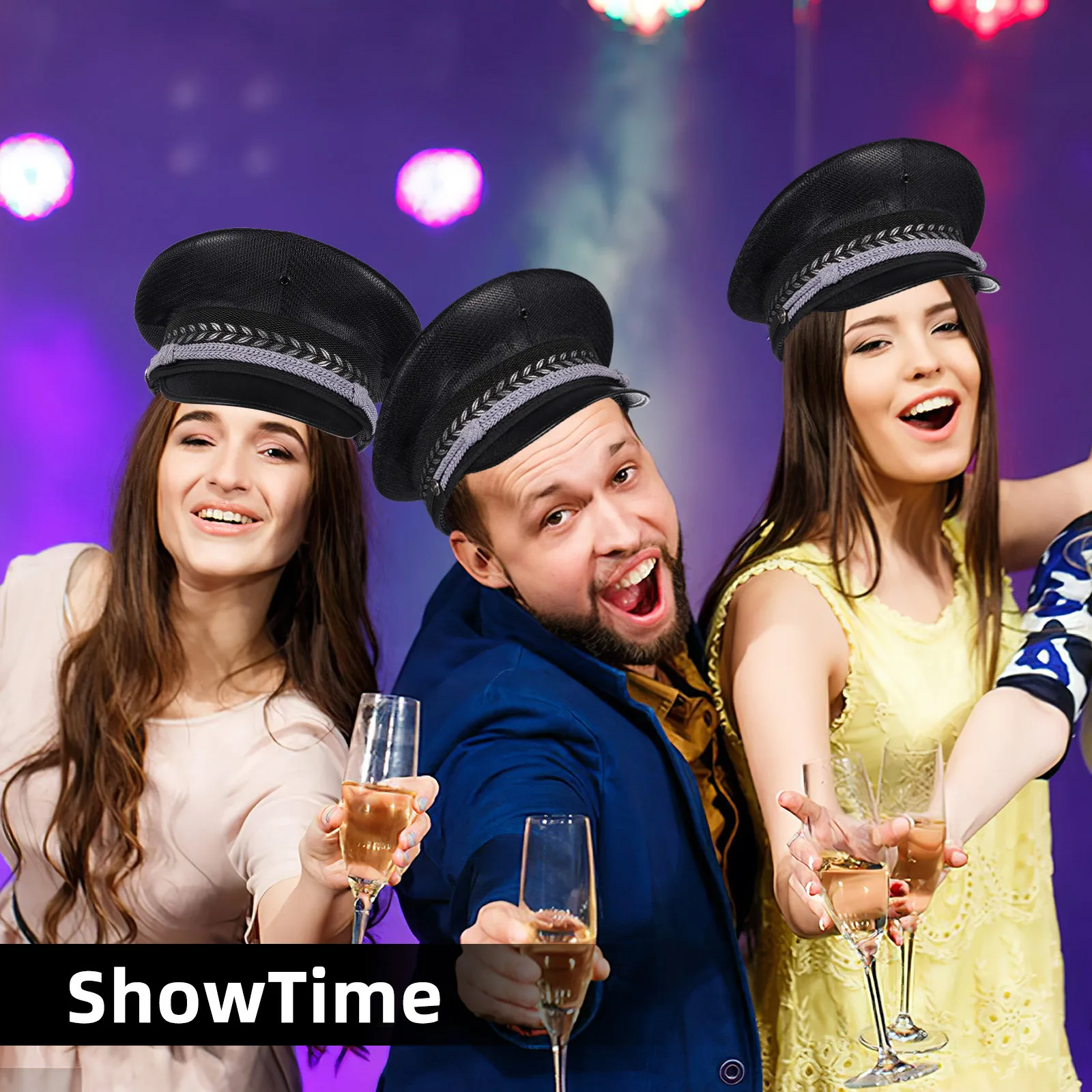 

Breathable Wide Brim Hat Cap Comfortable Mesh Design Perfect for Stage Performance Real Guard