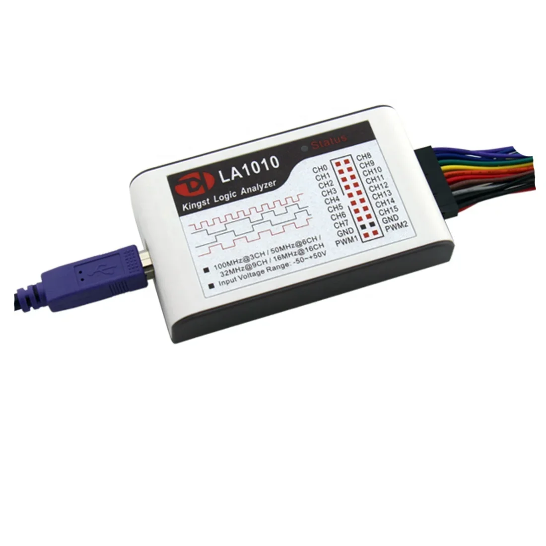 

LA1010 16-канальный 100 МГц USB-анализатор логики для MCU ARM FPGA Инструмент отладки FPGA Программное обеспечение на английском языке