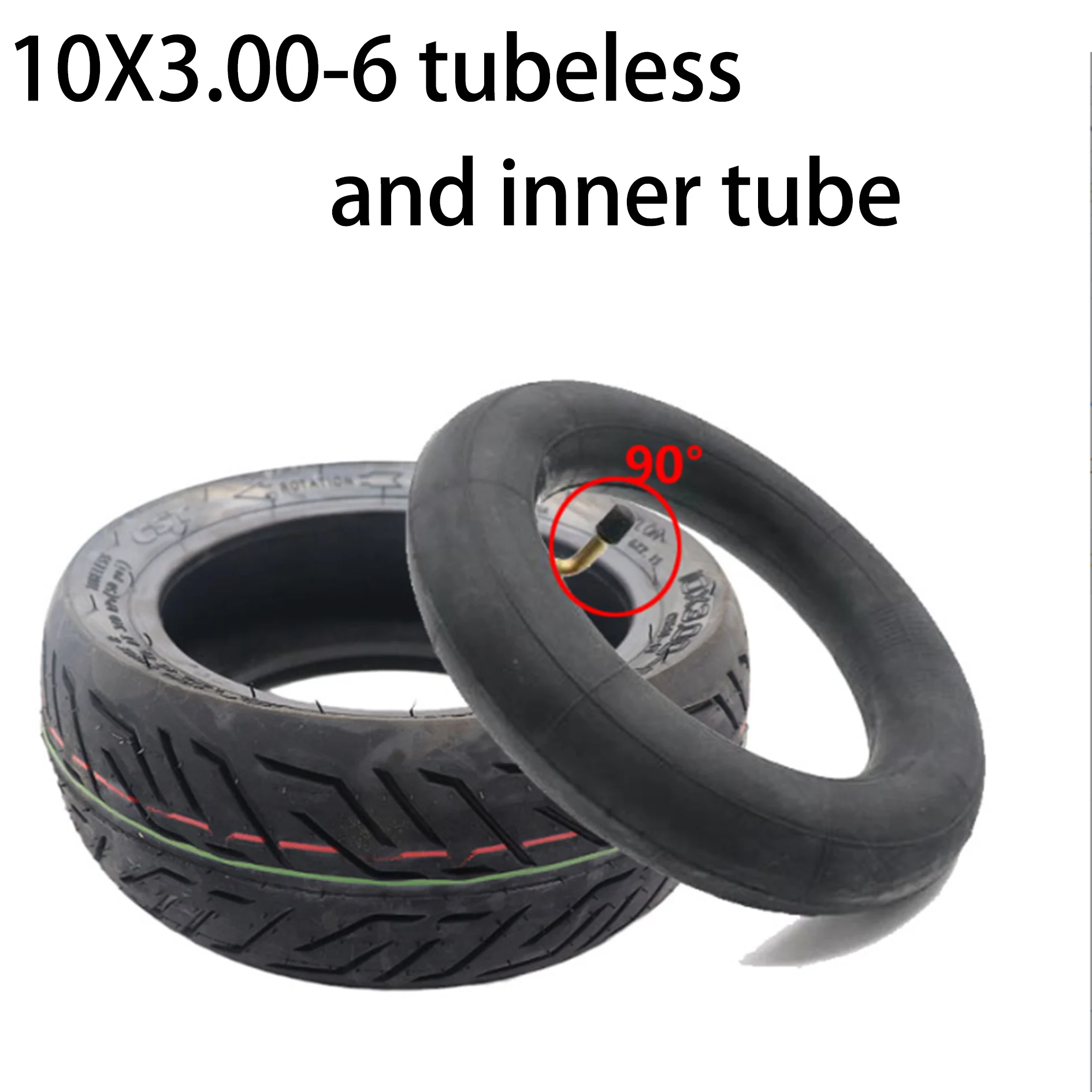 High quality CST 10x3.00-6 electric scooter vacuum tire 10x3.00-6 can be equipped with inner tube image 4