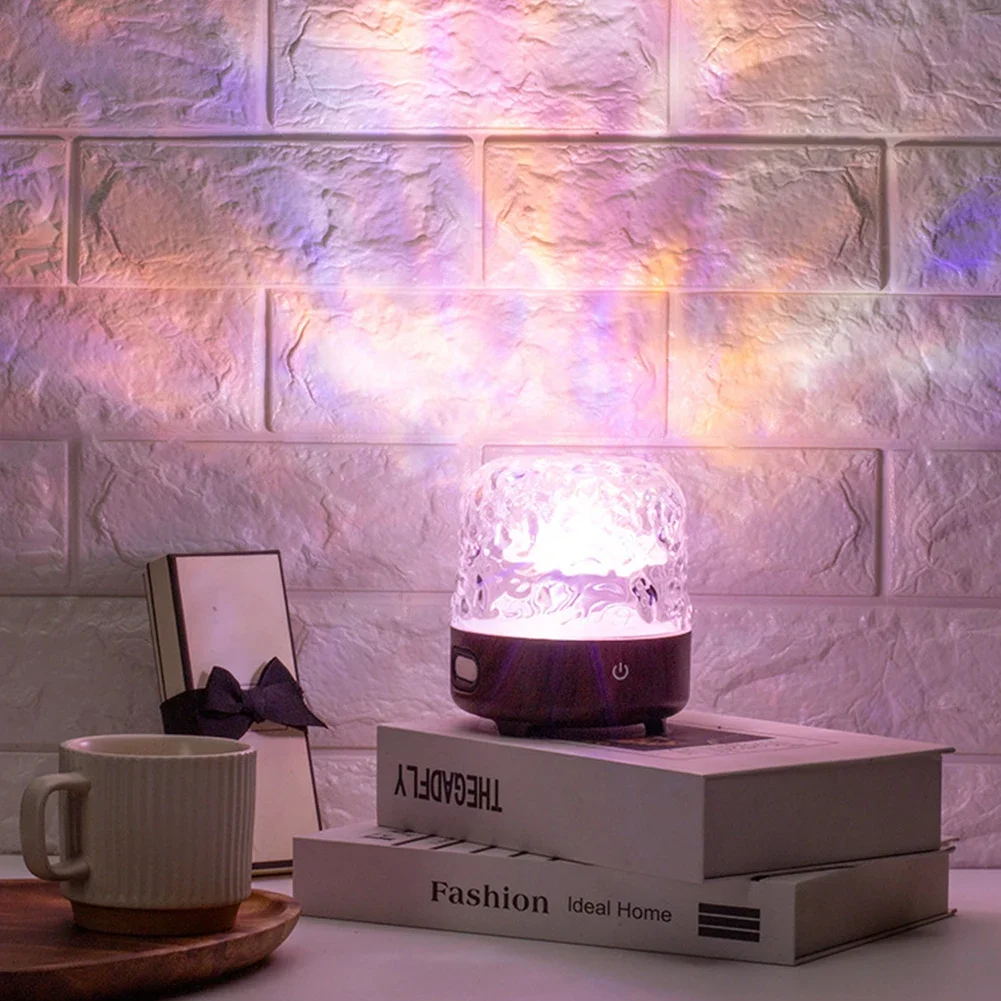 Sea Wave Ripple Lamp Bluetooth Speaker Night Light for Kids Children Room Birthday Gift for Living Room Wall Decor Photography