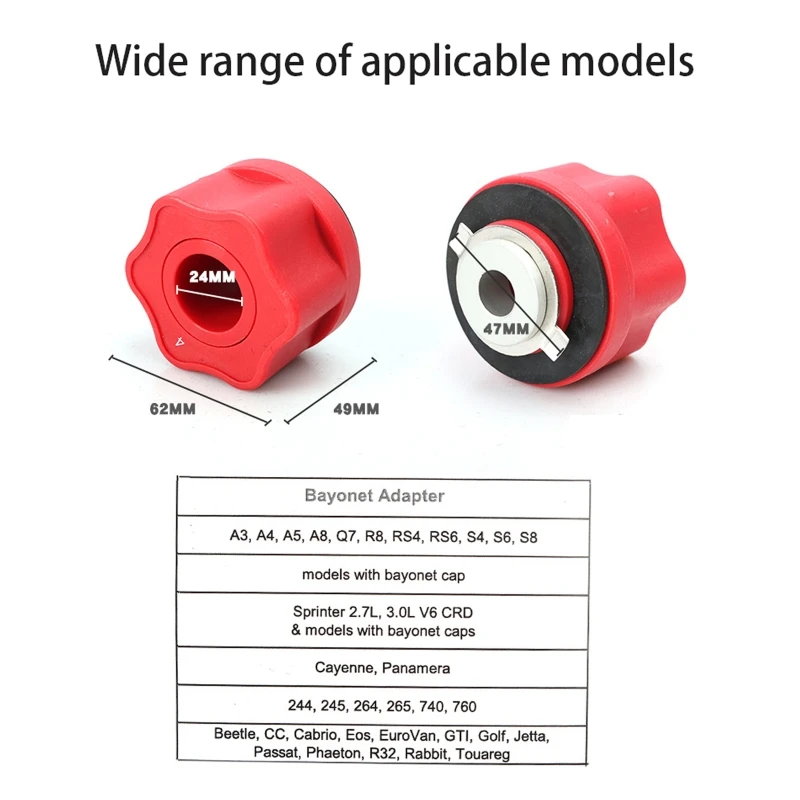367D Car Automotive Engine Oil Funnel Adaptor Tool Interchangeable Opening Fillin
