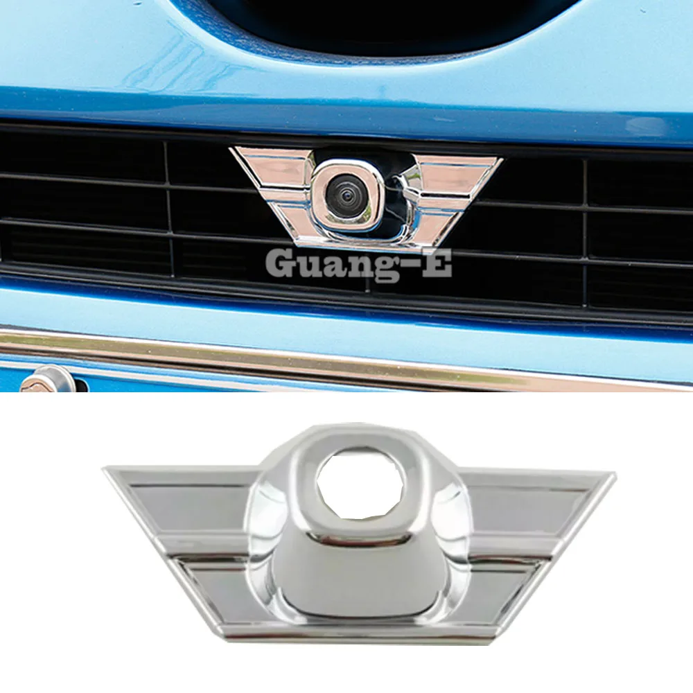 

Car Body Styling ABS Chrome Front Radar Camera Light Box Cover Case Parts Accessories For Toyota RAV4 2014 2015 2016 2017 2018