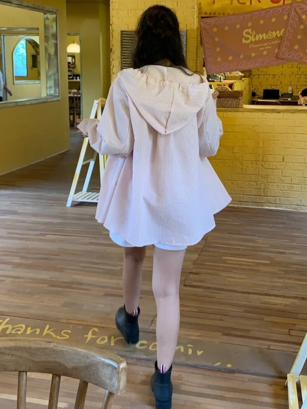 Rétro Chic été femmes longue Sve rayé irt manteau à capuche décontracté polyvalent protection solaire vêtements d'extérieur confortable régulier...