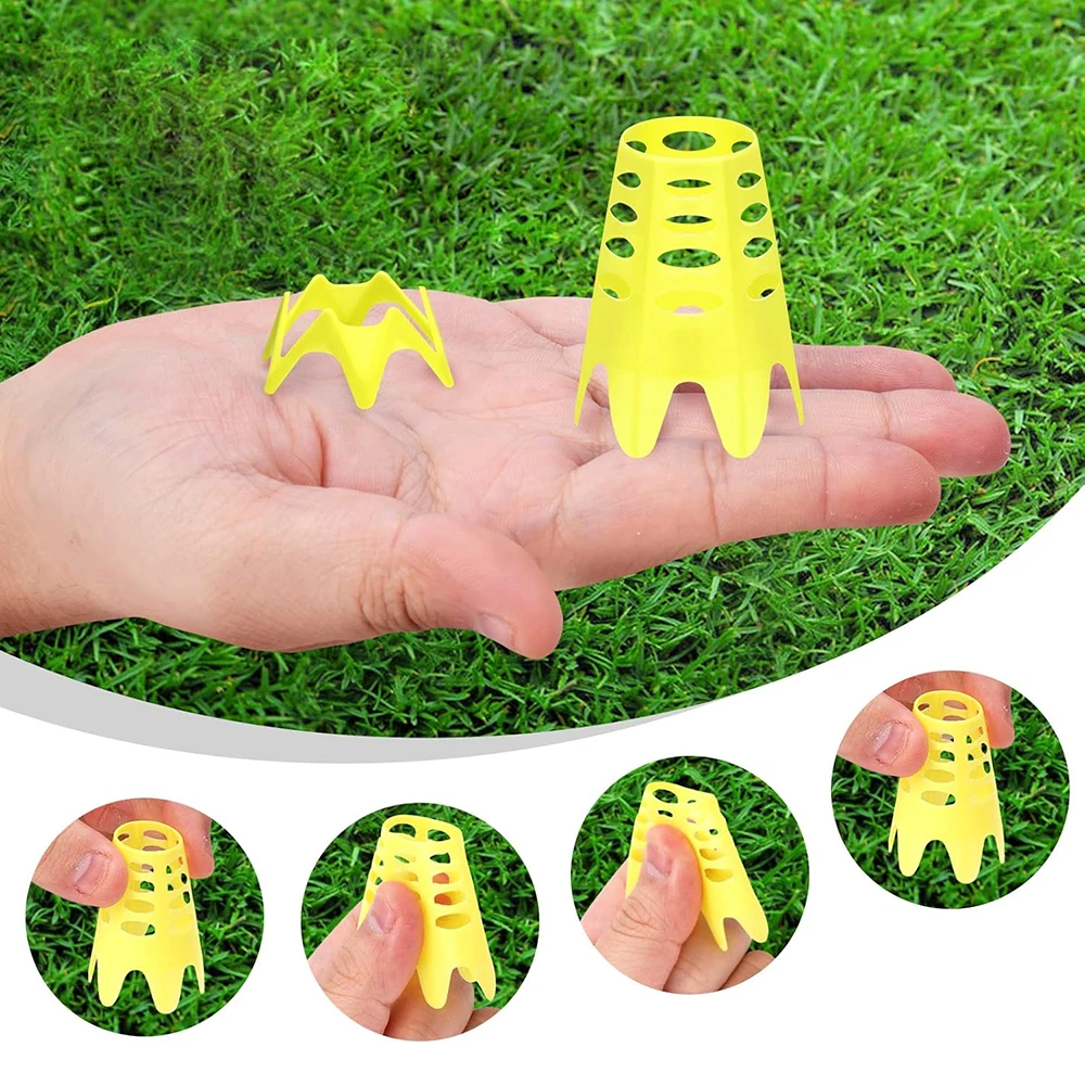 10PCS Golf Simulator Tees Golf Tees Simulator Kunststoff Praxis Training Für Rasen und Driving Range Hause Outdoor Indoor verwenden