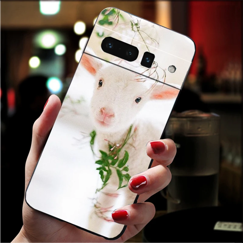 

Phone Case For Google Pixel 10 9 Pro XL 9A 8 7 6 Pro Pixel 8A 7A 6A Pixel 8 7 6 5 Cute Sheep