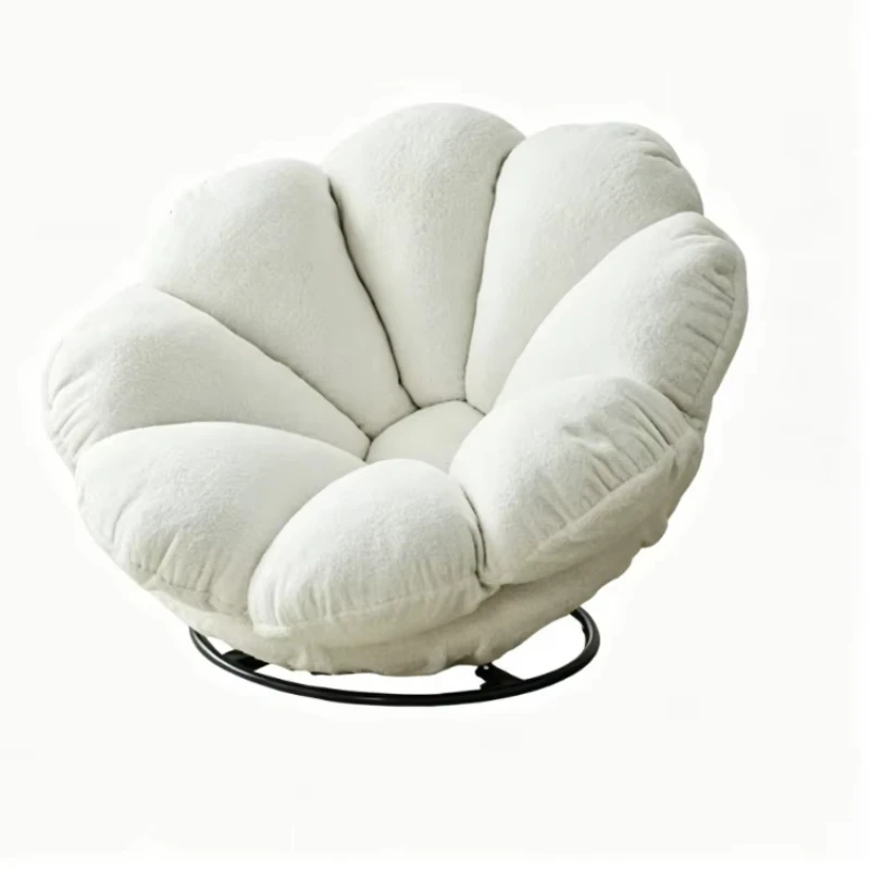 

Flower-shaped rotating lazy sofa chair single swivel chair suitable for living room balcony