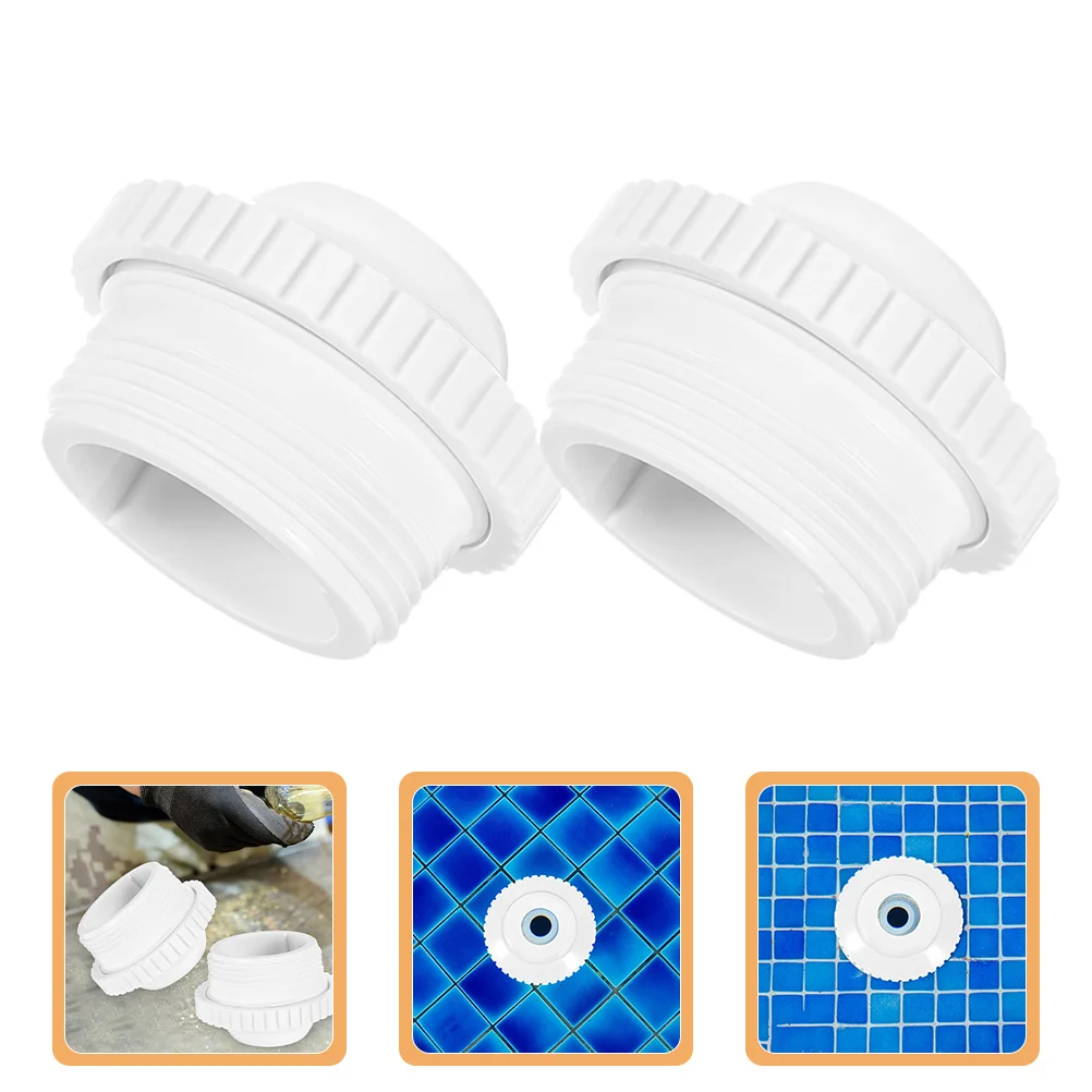 

2Pcs Pool Water Outlet Nozzle High Performance Plastic Spa Eyeball Jet for Pool Spa Replacement Parts