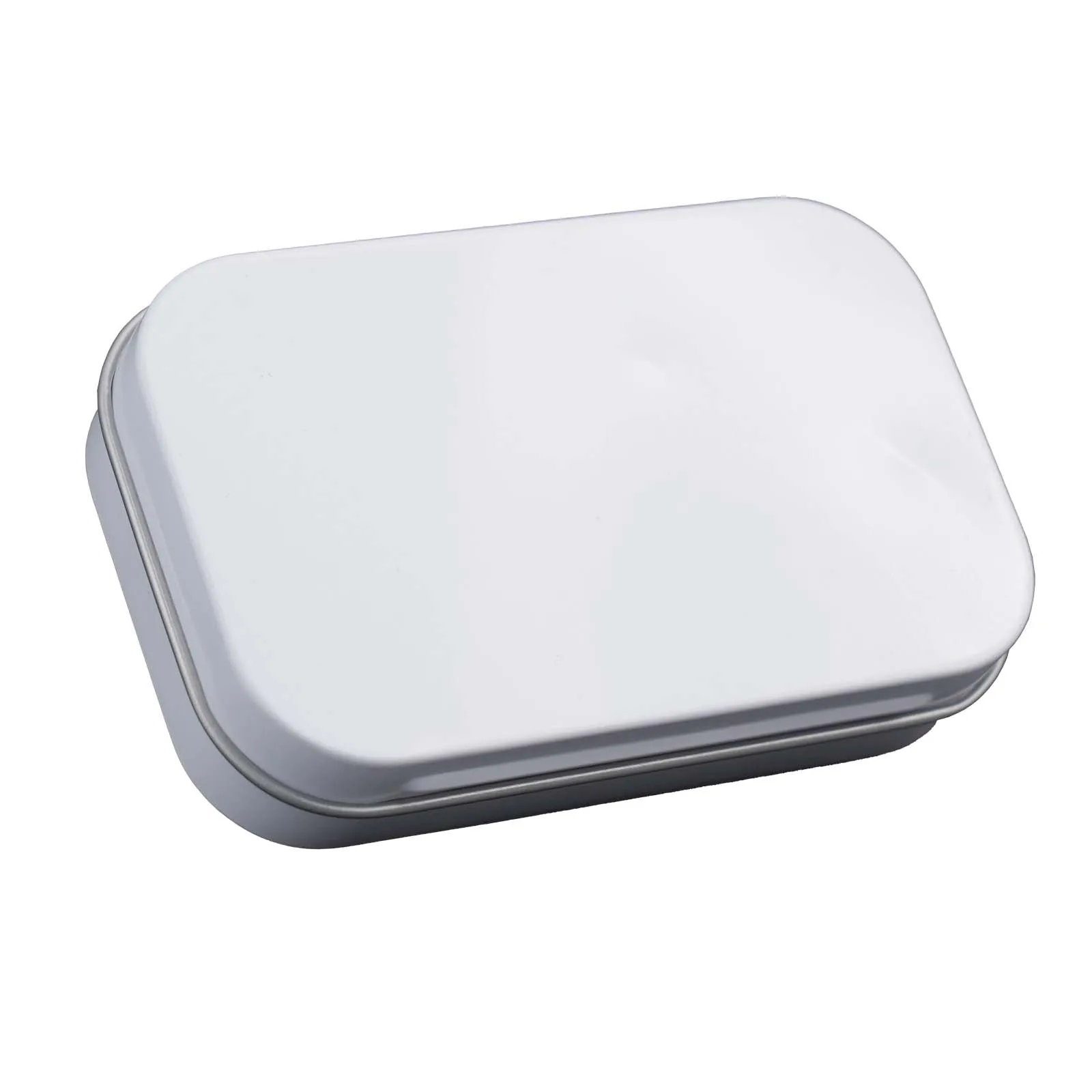 Tin Box with Flip Top Hinge for Mint Gum Small Essentials Earphones Jewelry Compact Portable Daily Use Organizer