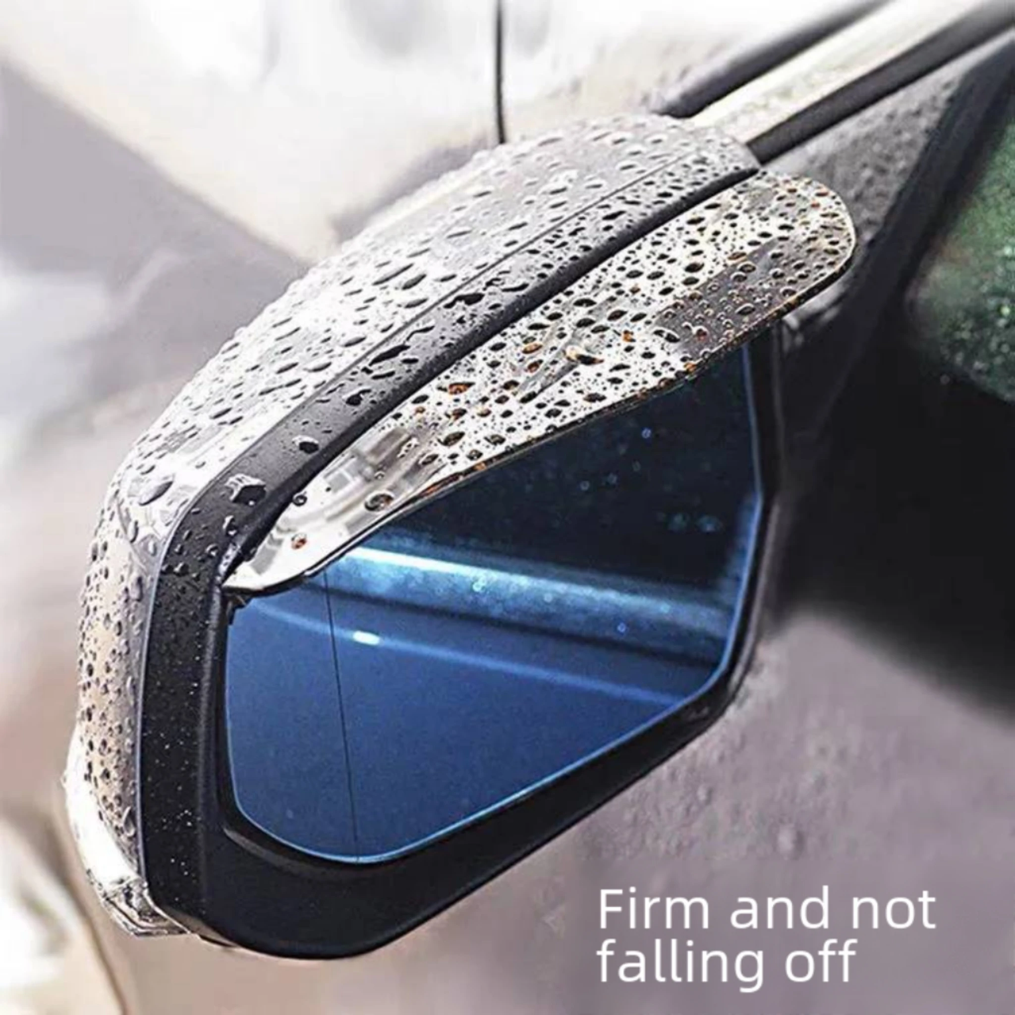 2PCS Car Rearview Mirror Rain Eyebrow Reversing Mirror Rain Shield Universal Soft Rubber Sun Visor Rain Cover Accessories