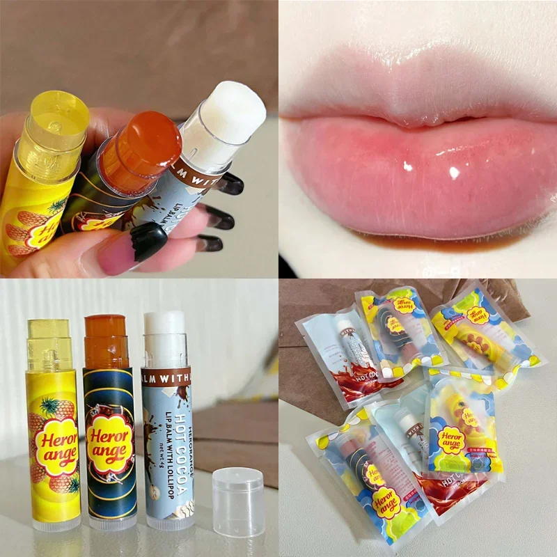 Anti-Cracking Lip Balm Natural Long Lasting Moisturizing Lipstick Base Cute Fruit Flavor Nourish Lips Skin Care Makeup Cosmetics image 2