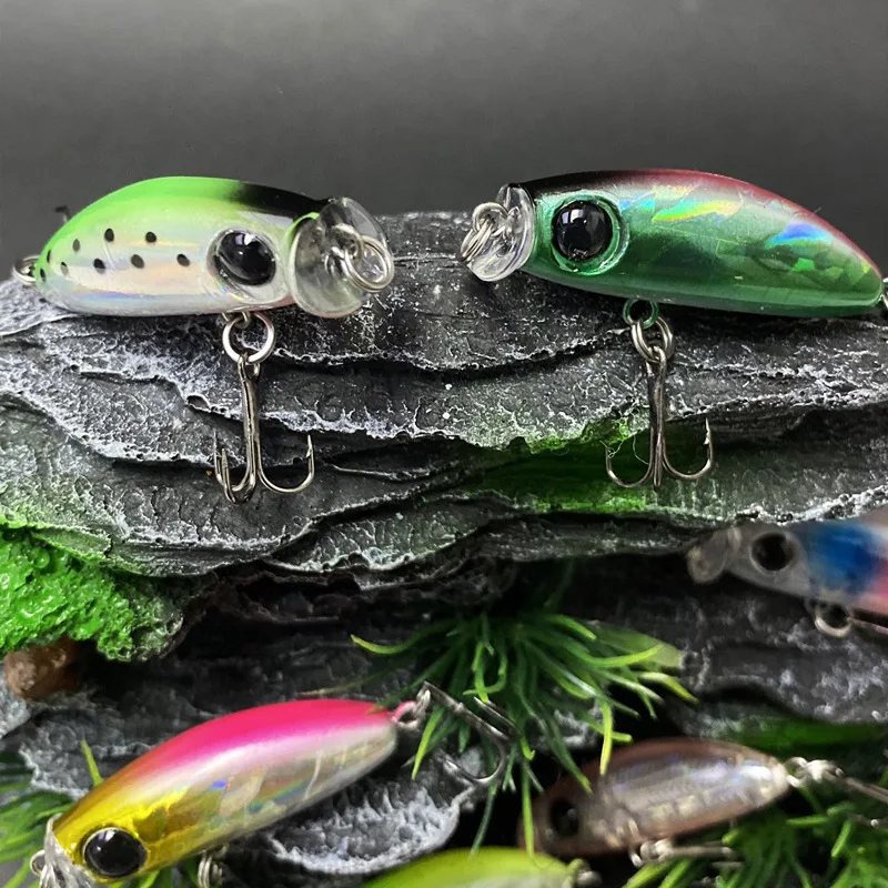 1 PCS 38mm 8g Lure bait rock short tongue little fat man far cast light sea bass mouth fish bait