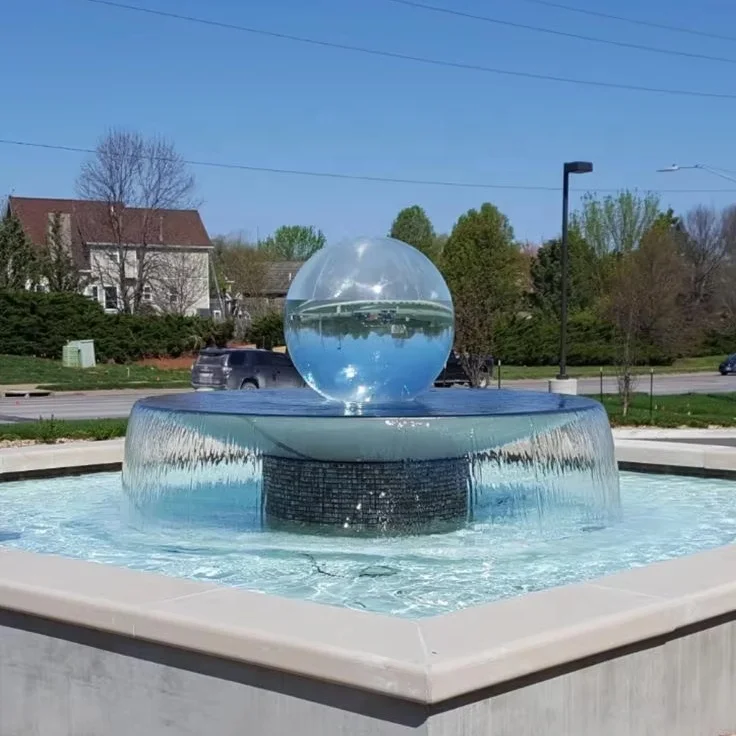 Fountain Swimming Pool Sculpture Outdoor Waterfall Decoration Waterfall Swimming Pool Lighting Featured Sculpture