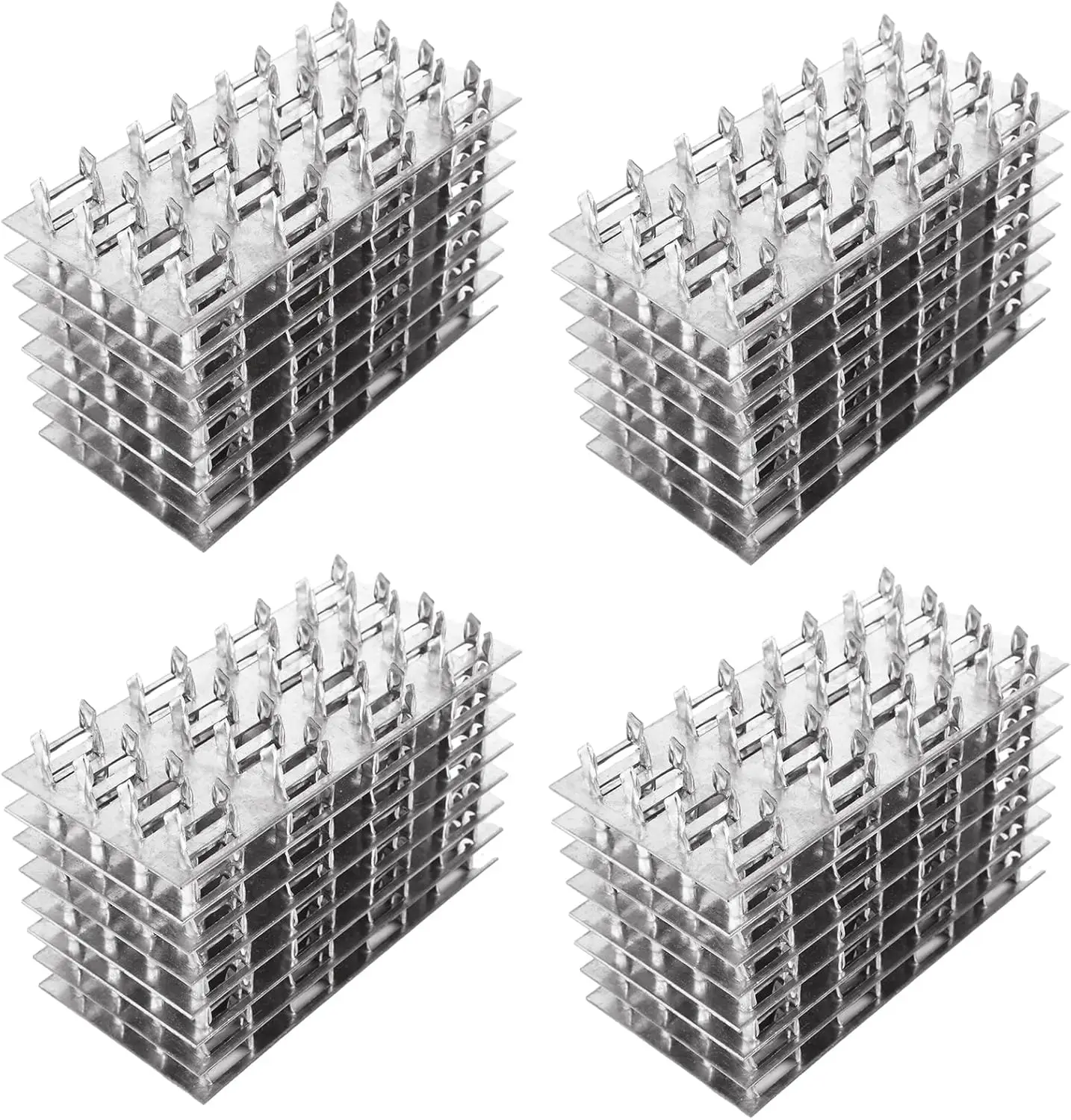 

100 упаковок ферменной пластины, 4 x 2 дюйма, зубчатая ферменная пластина, плоские ремонтные пластины, ремонтная крепежная пластина, кронштейн, высота зубьев 9 мм, толщина