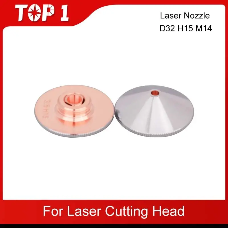 TOP1 10 Pz Ugello Laser D32mm Singolo e Doppio Strato Calibro 0.8 - 5.0 Per Precitec WSX HGS Testa di Taglio Laser In Fibra