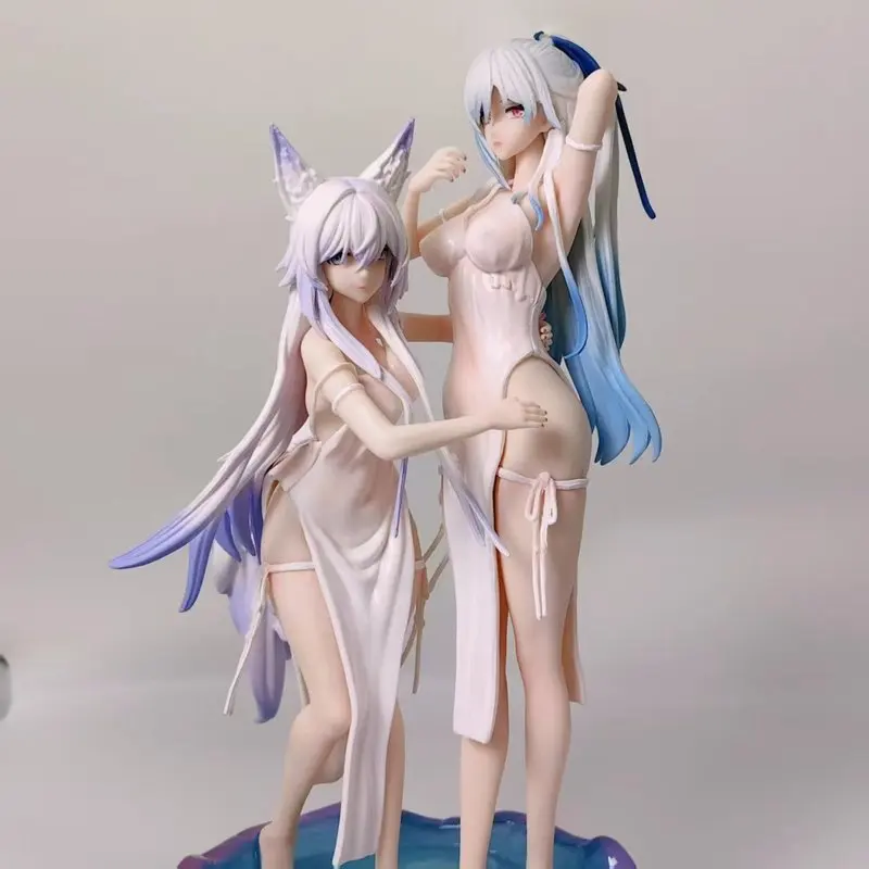 

Honkai: Star Rail Hakimi Jingliu (White Attire with Mirror) Figure Model Decorative Ornament 2D GK Anime Beautiful Girl Toy Gift