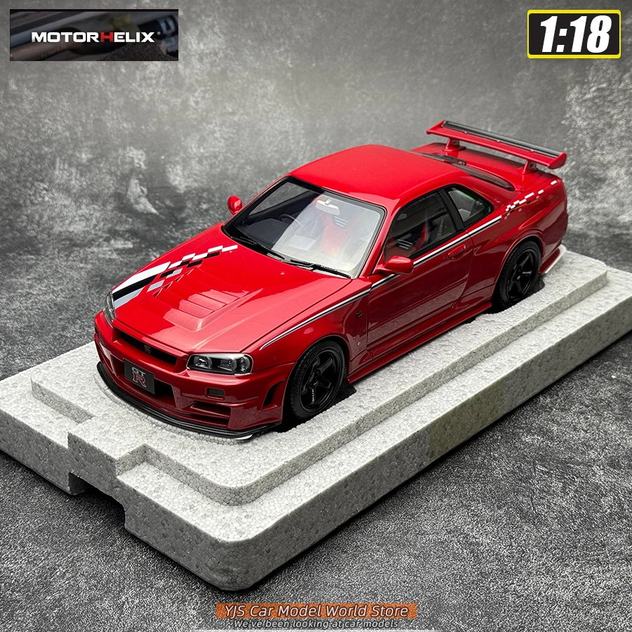 MOTORHELIX 1:18 scale new Skyline R34 CUSTOMIZED VERSION car model