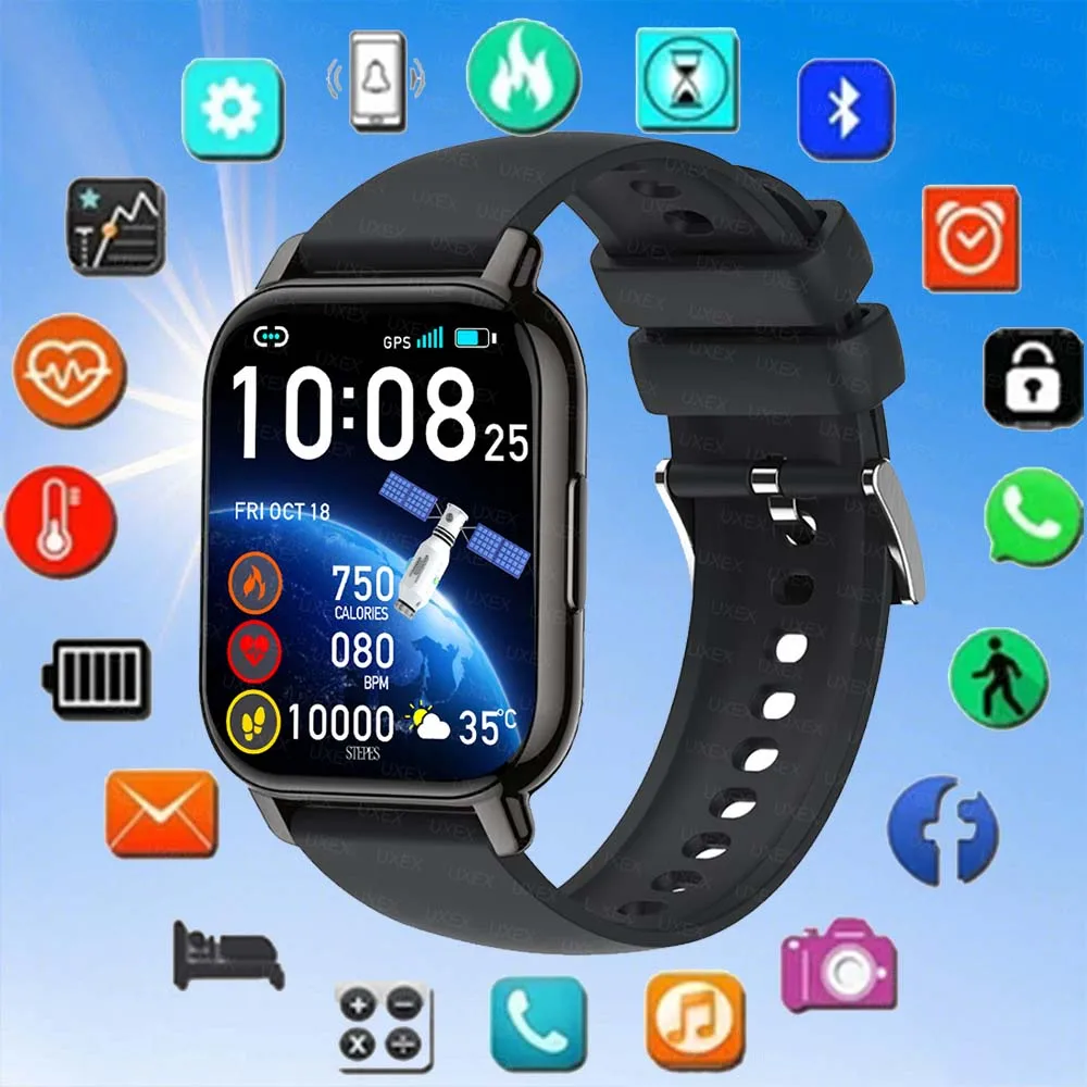 

1.83 HD Ladies Smart Watch Wireless Call Show Time Call Reminder Full Screen Custom Photo Watches Men Android Ios Style Watches